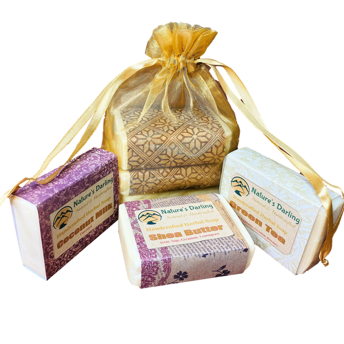 Natural Handmade Herbal Soap Gift Set